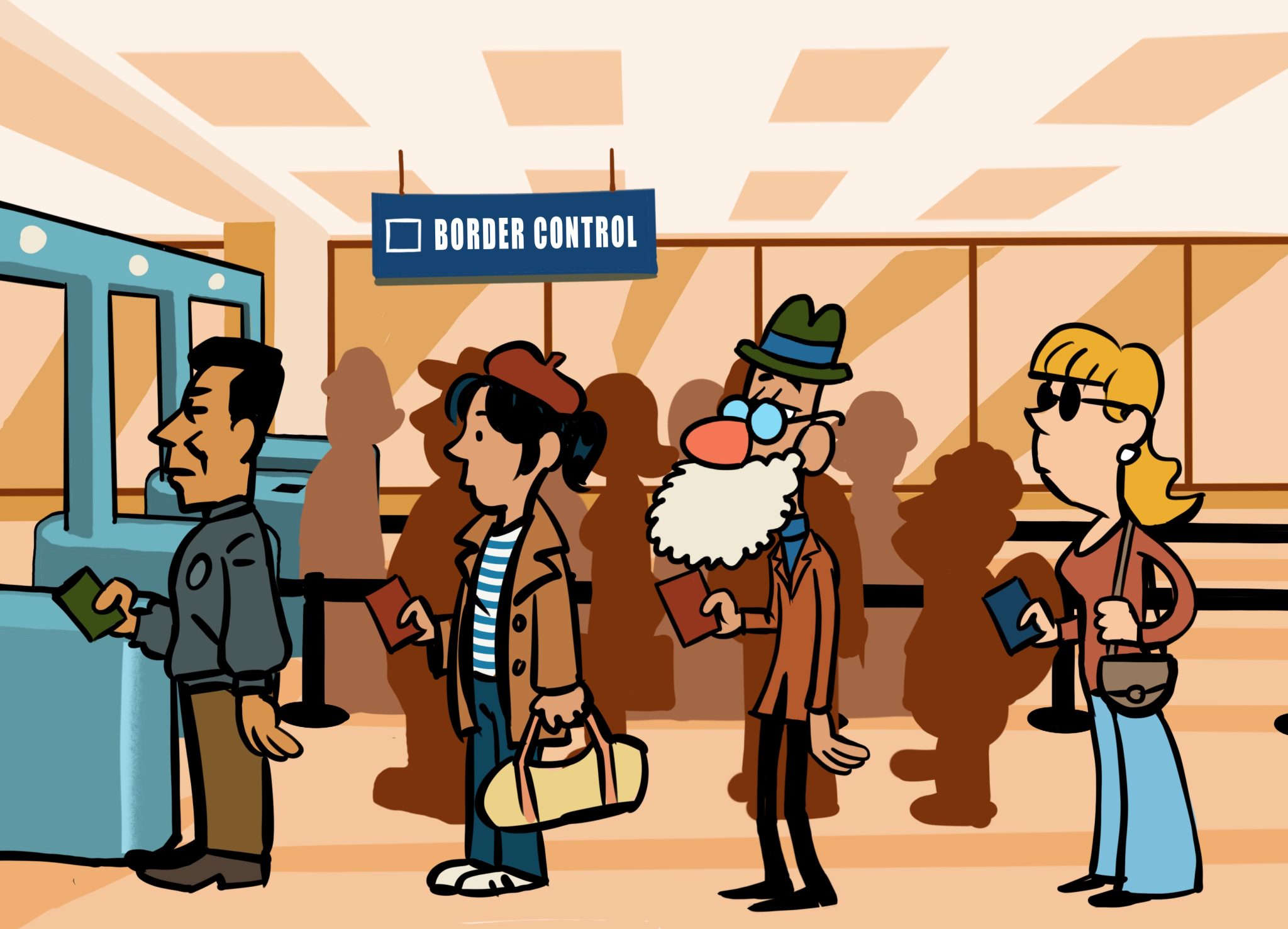 Un faussaire en cartoon